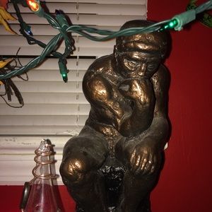 Bronze Thinking Man Statue!